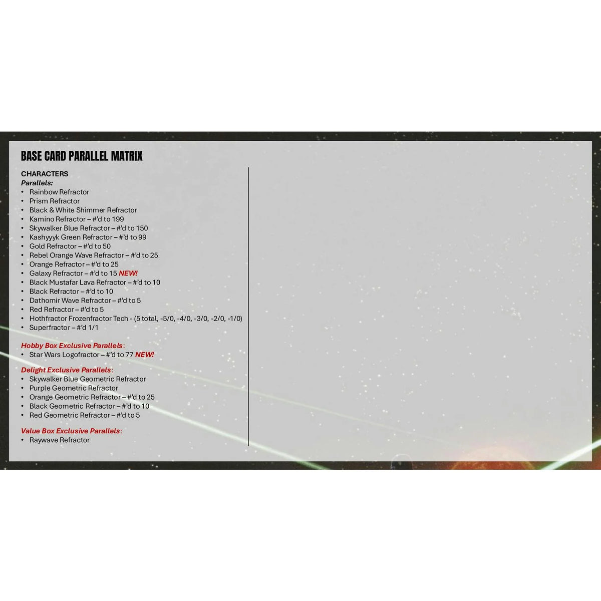 2026 Topps Chrome Star Wars Blaster Box | Presell (Ships Sealed Only)