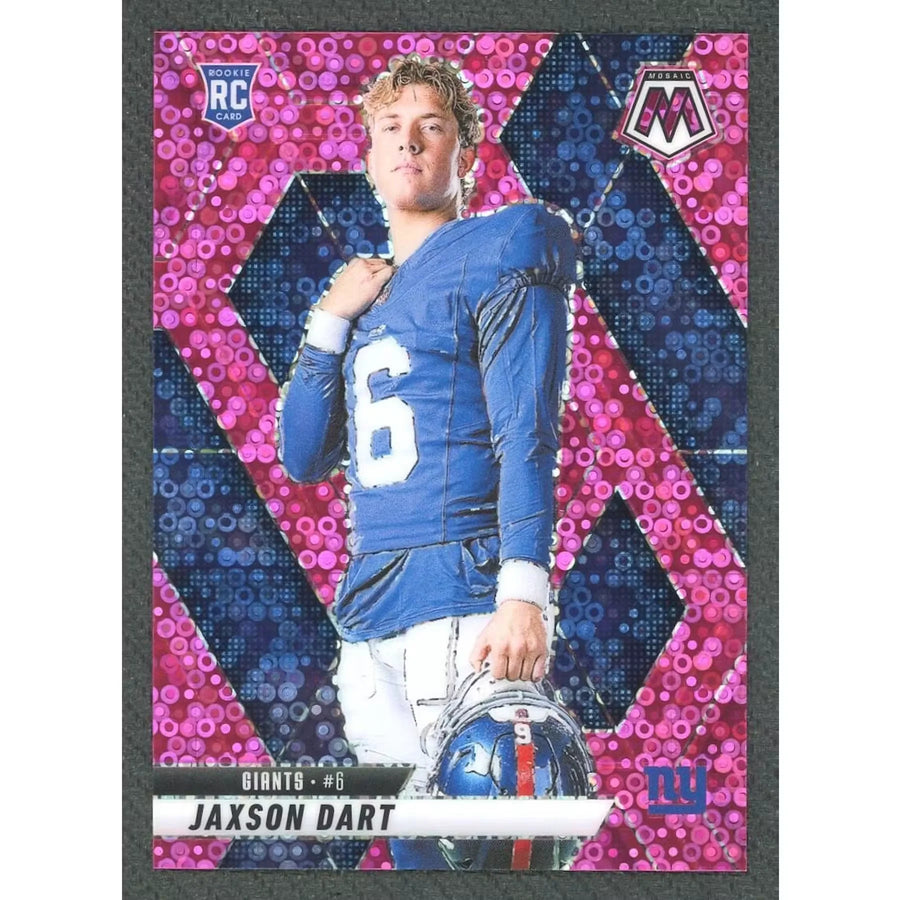 Jaxson Dart 2025 Panini Mosaic Pink Disco Rookie Card #288 |/20