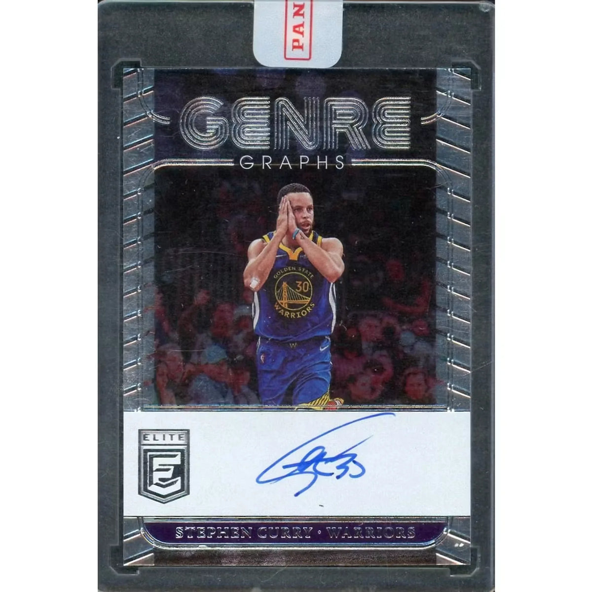 Stephen Curry Signed 2022-23 Panini Donruss Elite Genre Graphs Auto Card