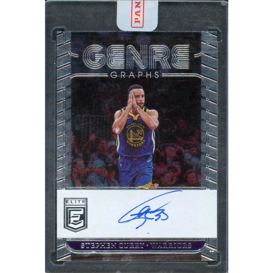 Stephen Curry Signed 2022-23 Panini Donruss Elite Genre Graphs Auto Card