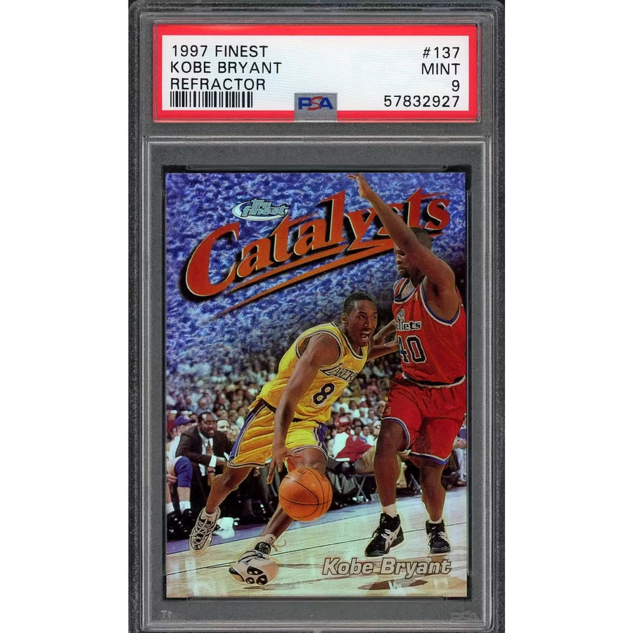 Kobe Bryant 1997 Topps Finest Refractor #137 | PSA 9