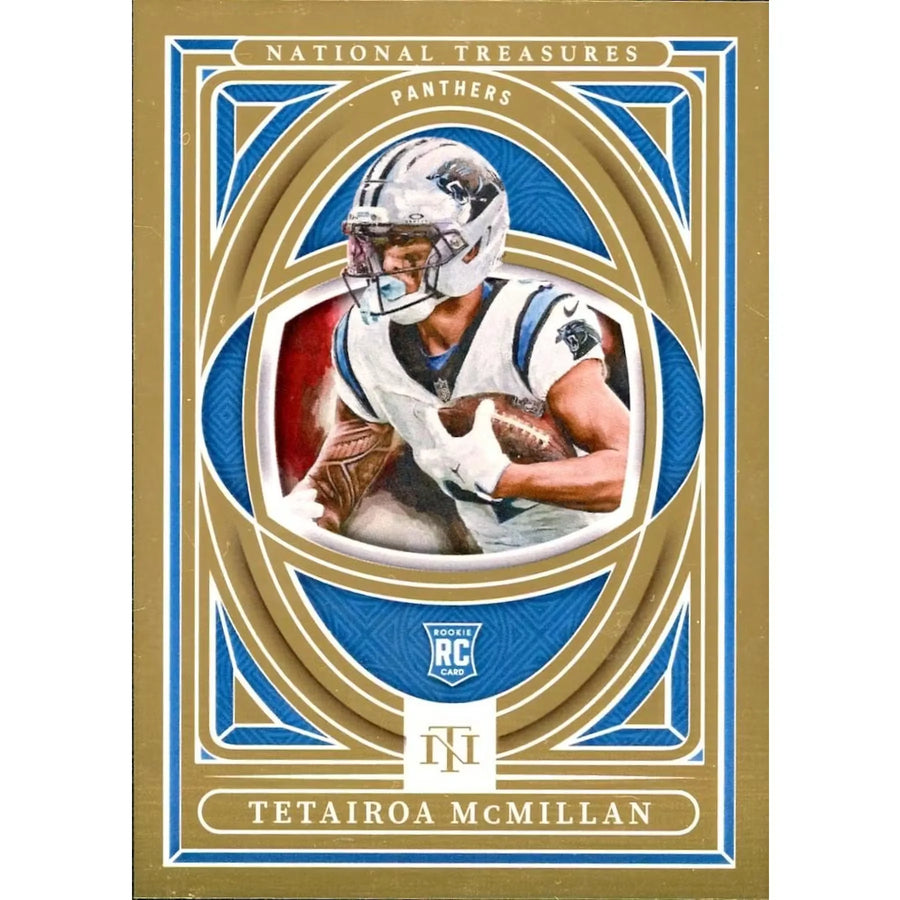 Tetairoa McMillan 2025 Panini National Treasures Treasure Hunt Card | 24k Gold/10