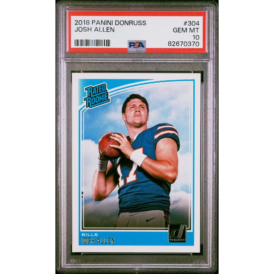 2018 Panini Donruss Josh Allen Rated Rookie #304 PSA 10 - D4