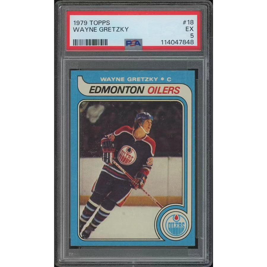 1979-80 Topps Hockey #18 Wayne Gretzky Rookie | PSA 5