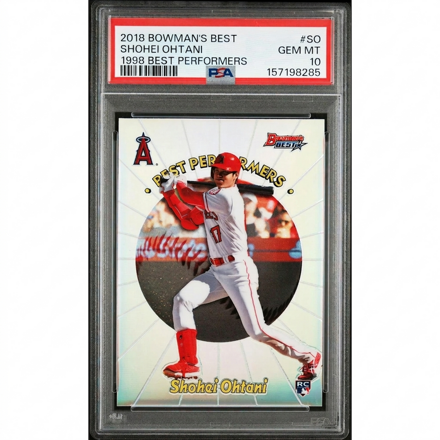 Shohei Ohtani 2018 Bowman's Best Rookie 1998 Card | PSA 10 Gem Mint