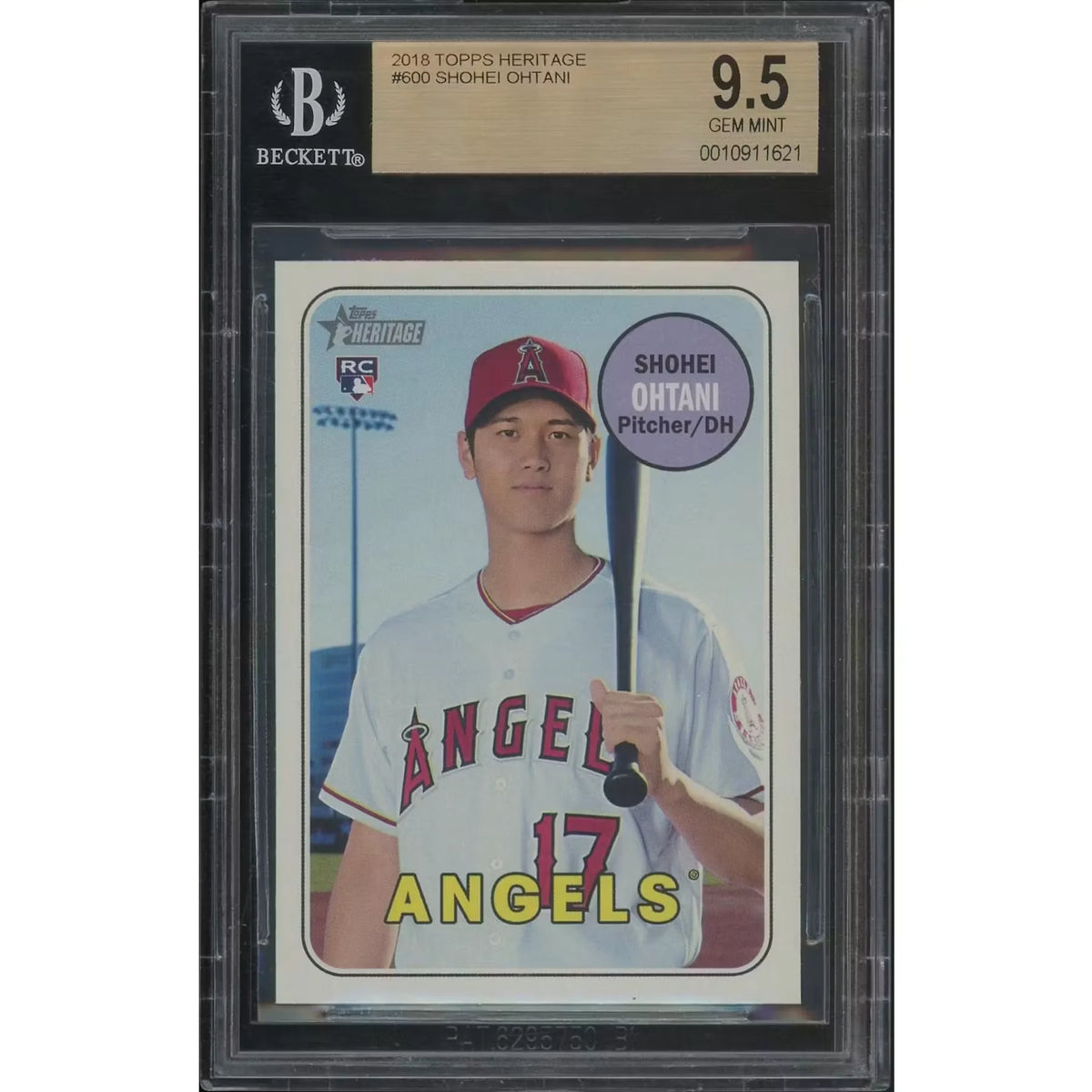 Shohei Ohtani 2018 Topps Heritage #600 Rookie Card | BGS 9.5 GEM MT