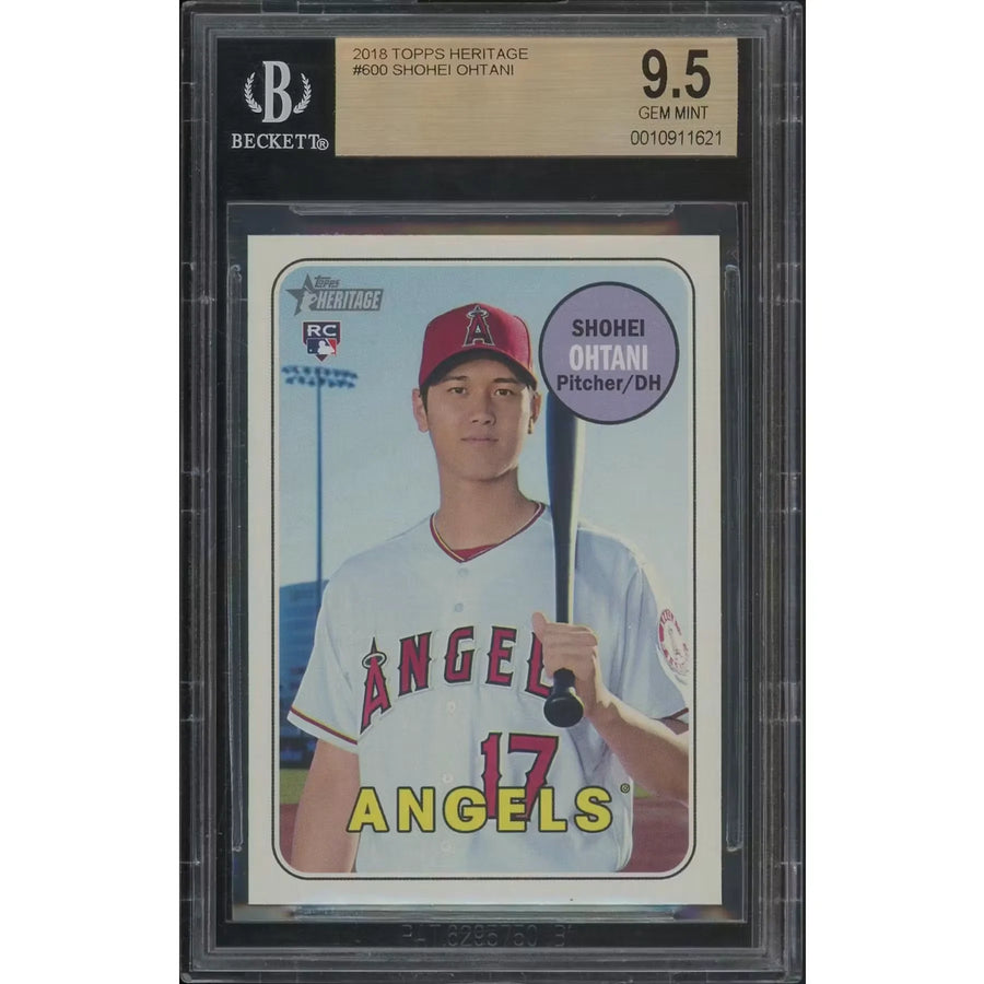 Shohei Ohtani 2018 Topps Heritage #600 Rookie Card | BGS 9.5 GEM MT
