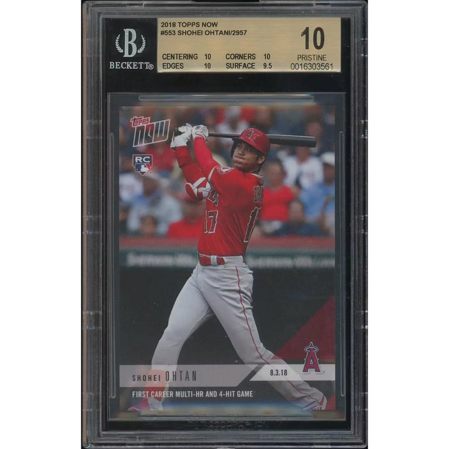 Shohei Ohtani 2018 Topps Now #553 Rookie Card | BGS 10