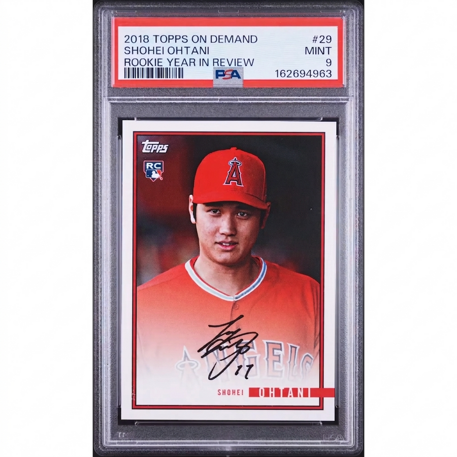 Shohei Ohtani 2018 Topps On Demand Rookie Year In Review #29 | PSA 9