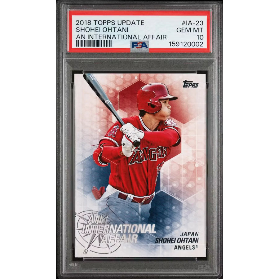 Shohei Ohtani 2018 Topps Update Rookie Card | International Affair PSA 10