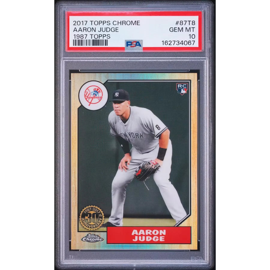 Aaron Judge 2017 Topps Chrome Rookie 1987 Design #87T-8 | PSA 10