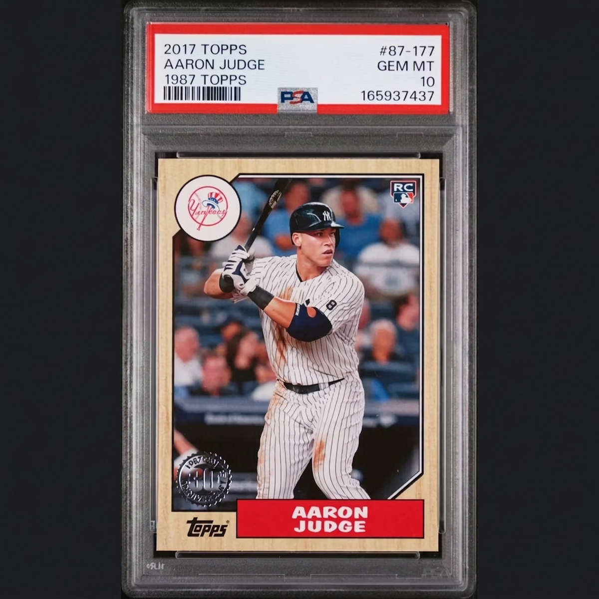 Aaron Judge 2017 Topps Rookie Card 1987 Design #87-177 | PSA 10