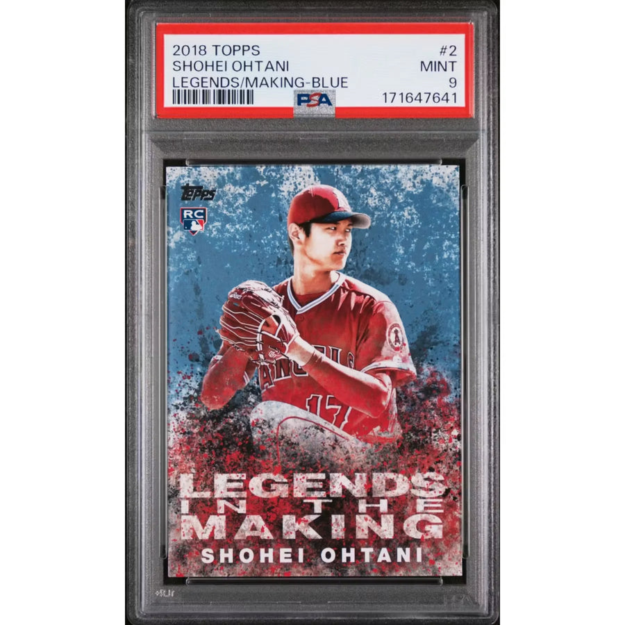Shohei Ohtani 2018 Topps Legends in the Making Blue Rookie #2 | PSA 9