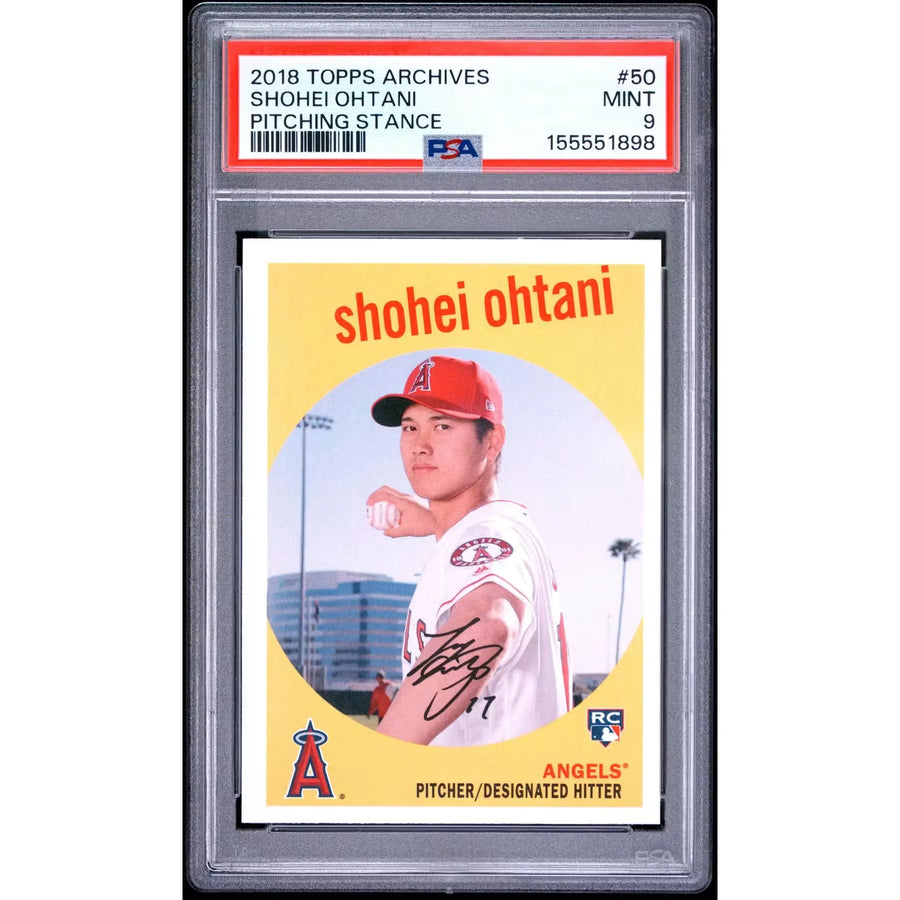 Shohei Ohtani 2018 Topps Archives Rookie Card #50 | PSA 9