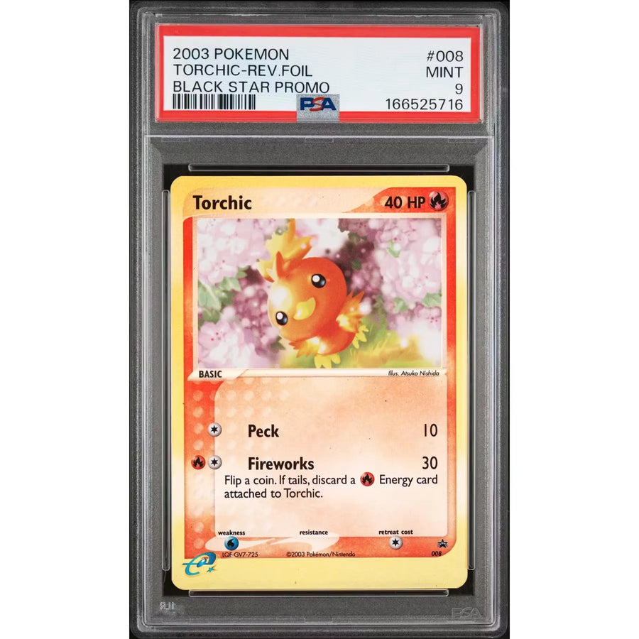 2003 Pokemon Torchic Reverse Foil Promo #008 | PSA 9