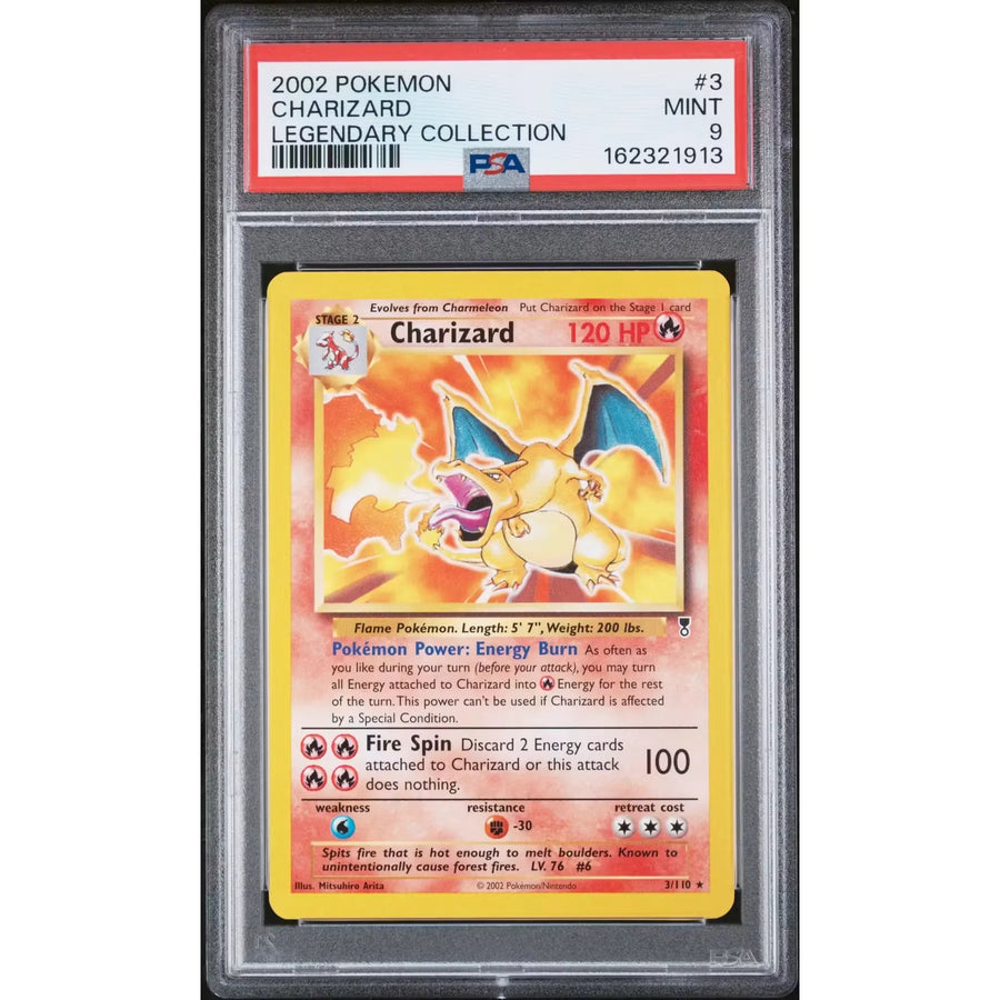 2002 Pokemon Legendary Collection Charizard #3 | PSA 9