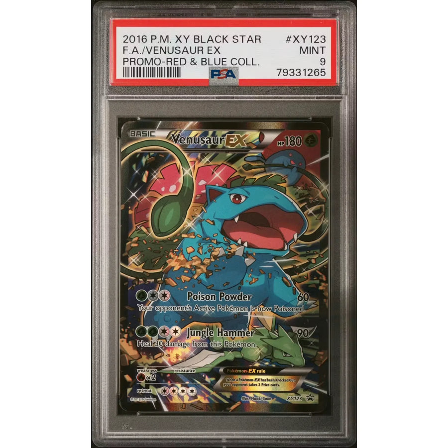 2016 Pokemon Red & Blue Collection Venusaur EX Promo #XY123 | PSA 9