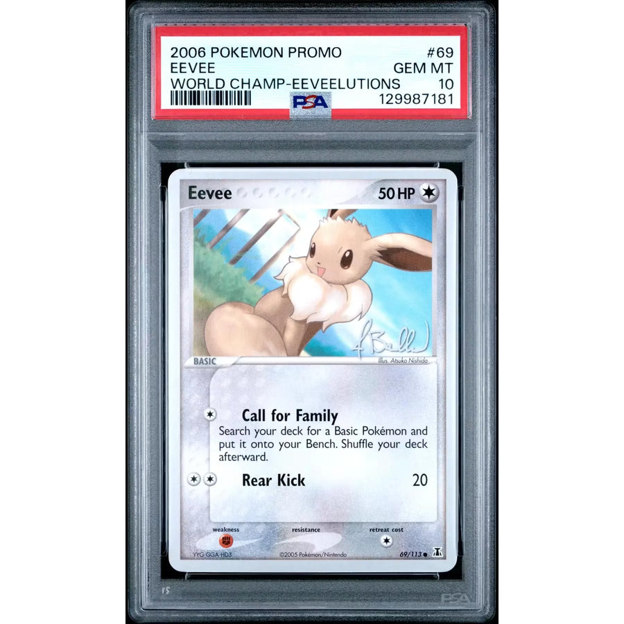 2006 Pokemon World Championships Eevee Eeveelutions Promo #69 | PSA 10