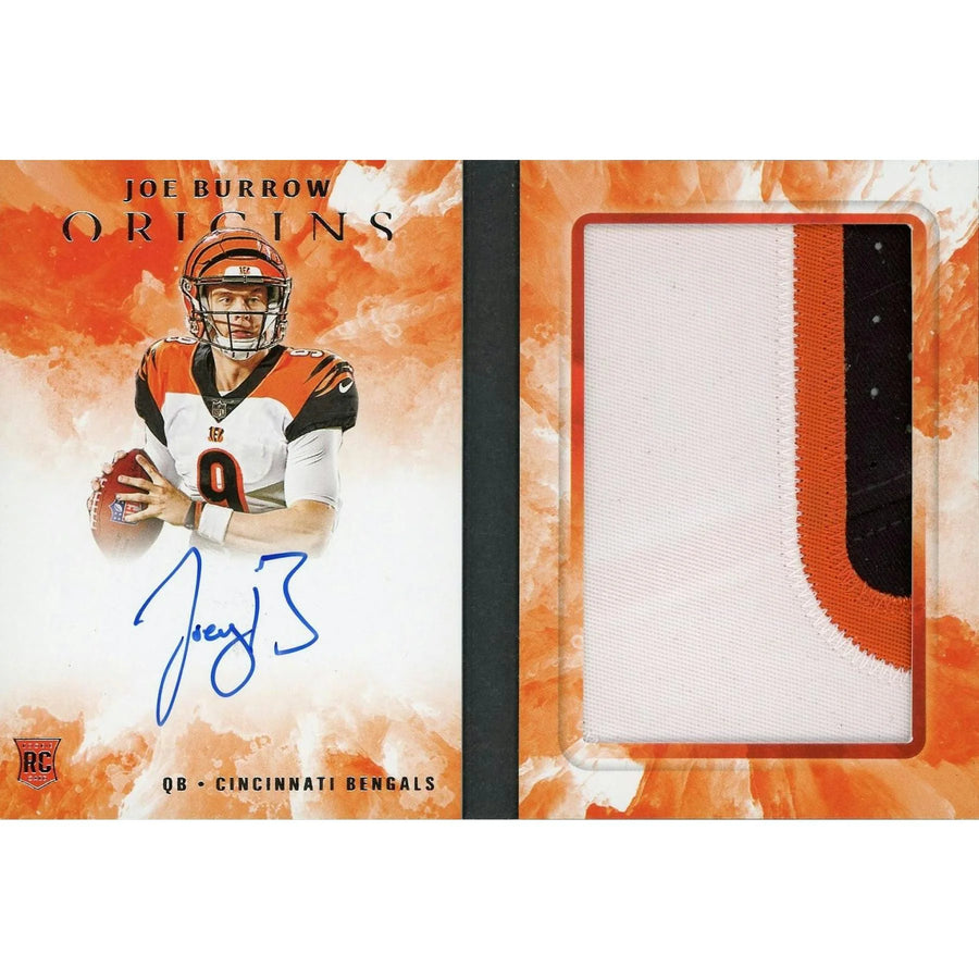 Joe Burrow 2020 Panini Origins Booklet Rookie Patch Auto |/25