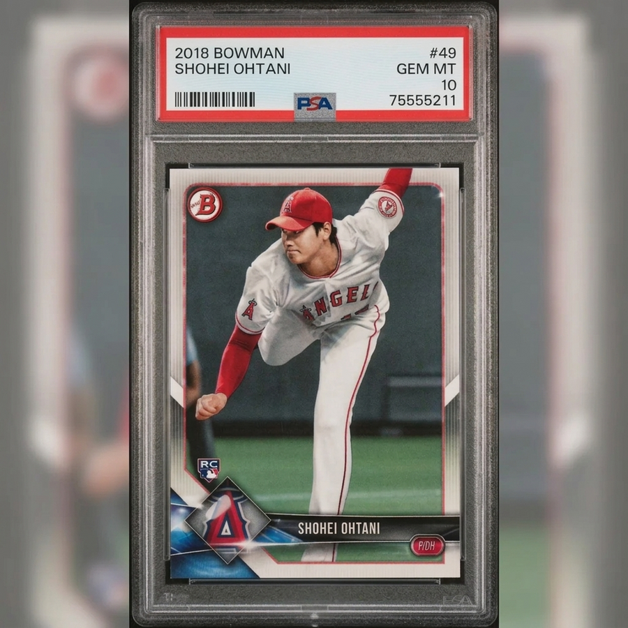 2018 Bowman Baseball #49 Shohei Ohtani Rookie PSA 10 (GEM MT) - D2