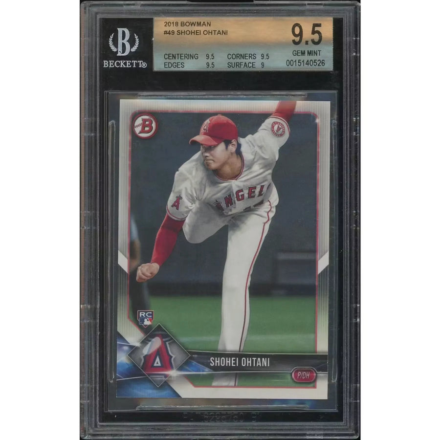 Shohei Ohtani 2018 Bowman Baseball #49 Rookie Card | BGS 9.5 Gem Mint