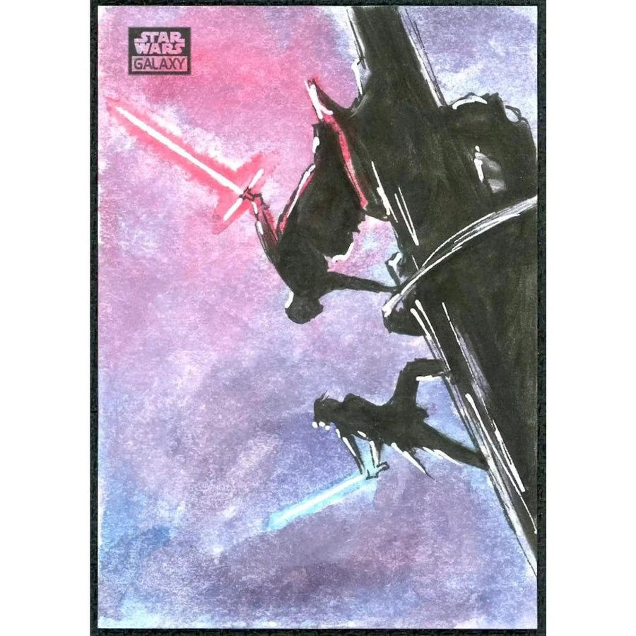 2025 Topps Star Wars Galaxy Rey Kylo Ren Sketch Card | 1/1