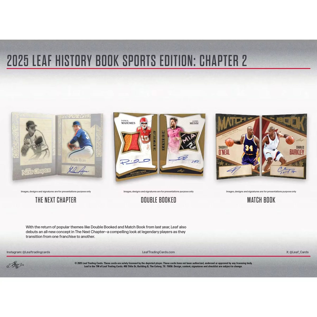 2025 Leaf History Book Sports Edition Chapter 2 | 10-Box Hobby Case (Ships Sealed Only)