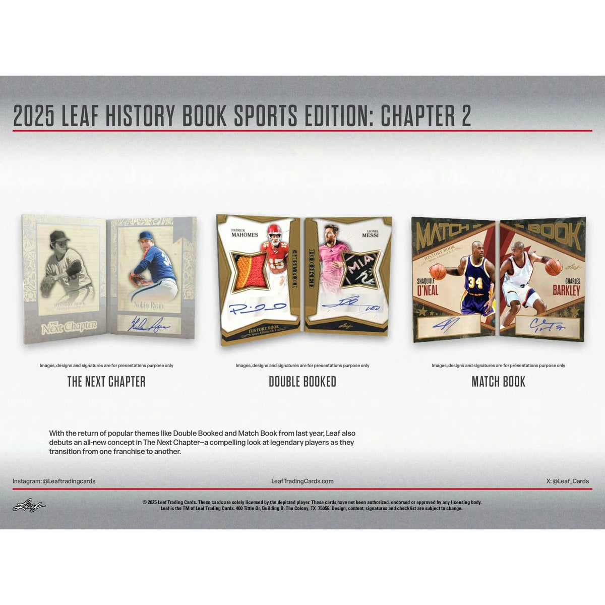 2025 Leaf History Book Sports Edition Chapter 2 Hobby Box (Ships Sealed Only)