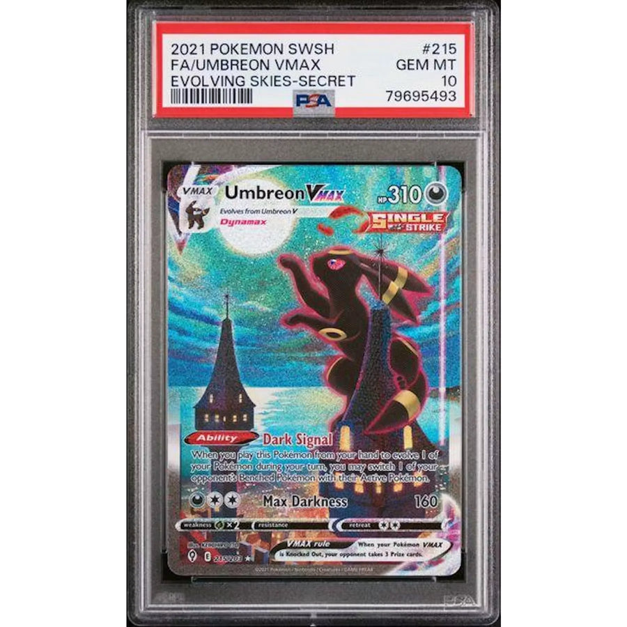 Umbreon VMAX Secret Rare #215 | 2021 Evolving Skies PSA 10