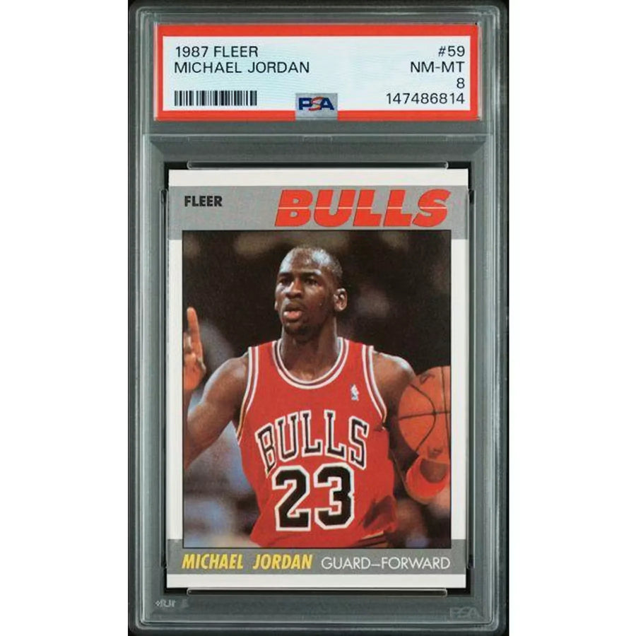Michael Jordan 1987 Fleer #59 | PSA 8