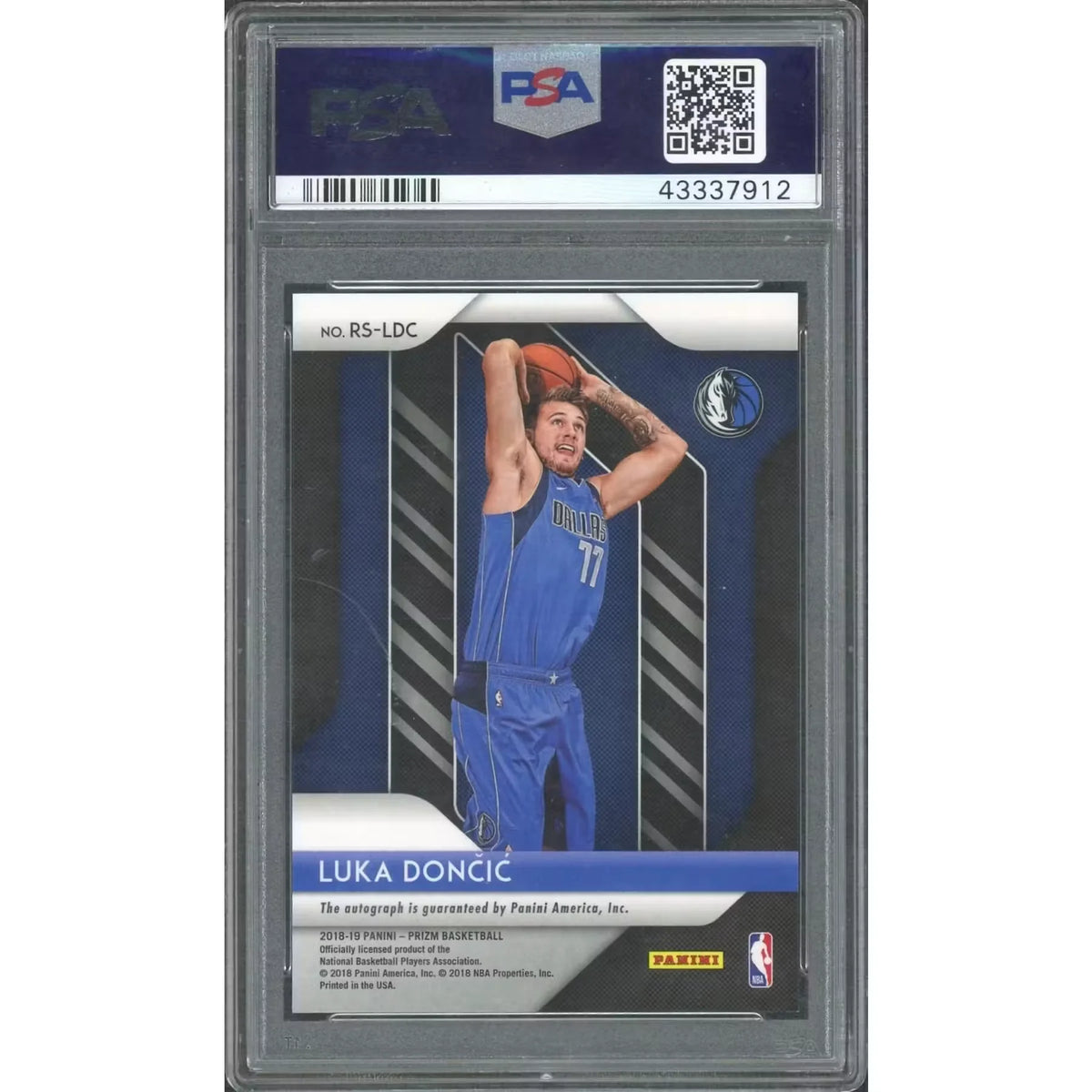 Luka Doncic Signed 2018-19 Panini Prizm Rookie Card | PSA 10