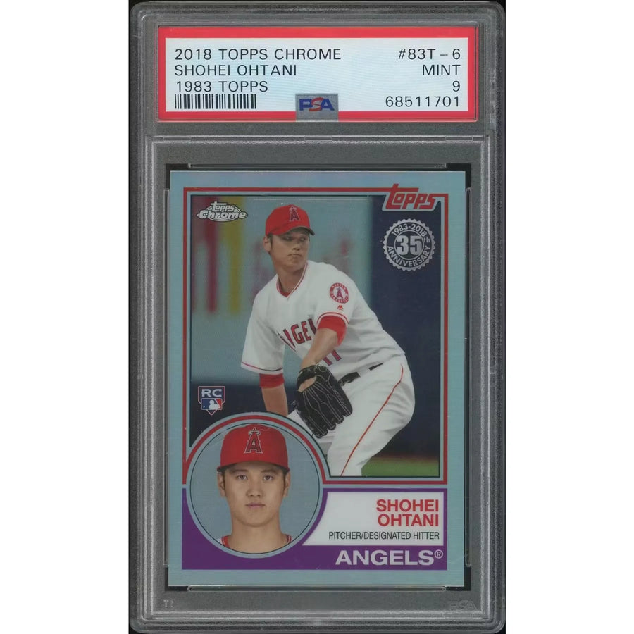 Shohei Ohtani 2018 Topps Chrome #83T6 Rookie | PSA 9 Mint