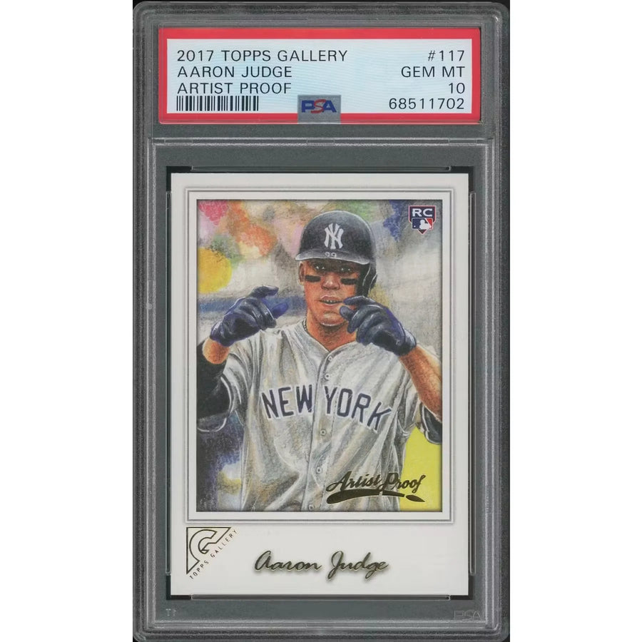 Aaron Judge 2017 Topps Gallery #117 Artist Proof Rookie Card | PSA 10 Gem Mint