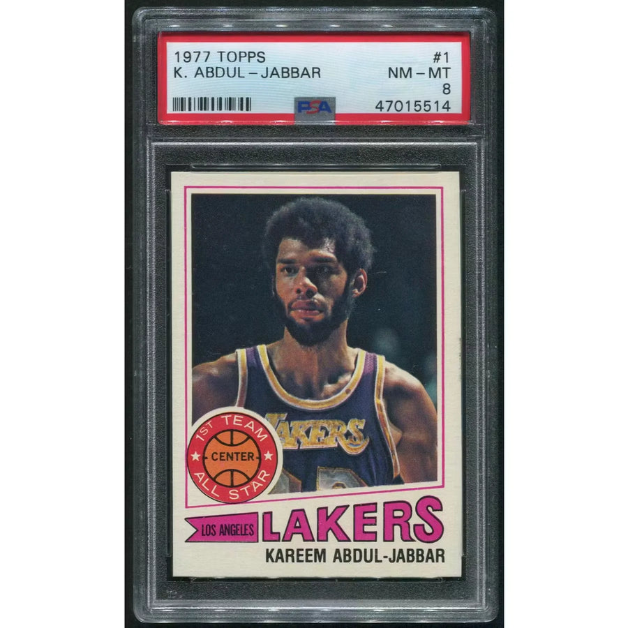 Kareem Abdul-Jabbar 1977-78 Topps Basketball #1 | PSA 8 NM-MT