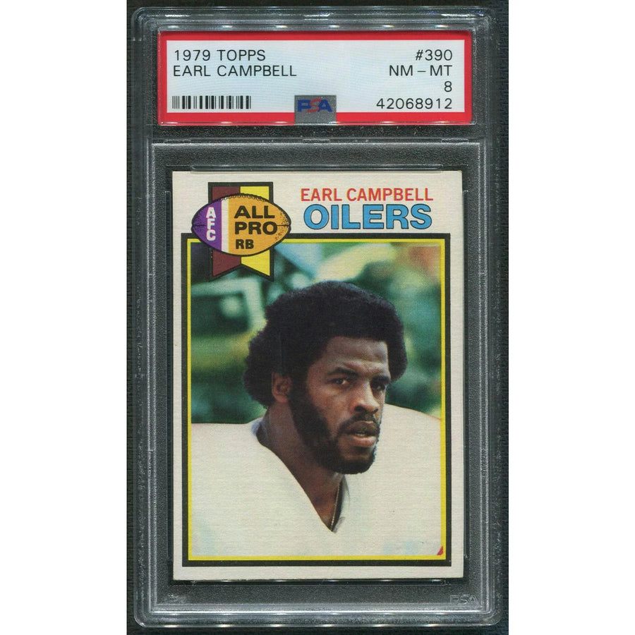Earl Campbell 1979 Topps Football #390 Rookie Card | PSA 8 NM-MT