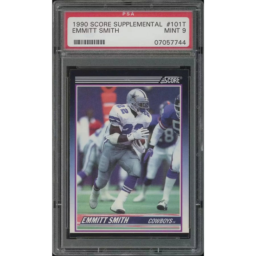 1990 Score Supplemental Football #101T Emmitt Smith Rookie PSA 9 (MINT) - D2