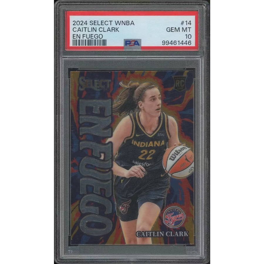 Caitlin Clark 2024 Panini Select WNBA En Fuego Rookie | PSA 10 Gem Mint #14