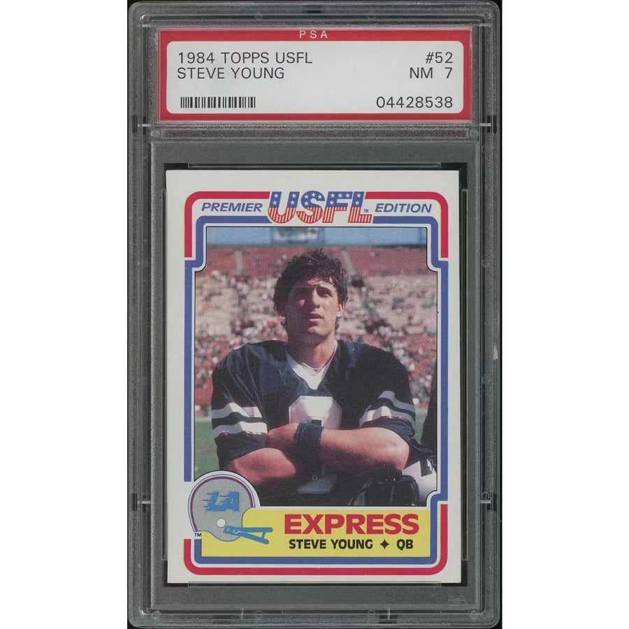 Steve Young 1984 Topps USFL Football #52 Rookie Card | PSA 7 (NM)