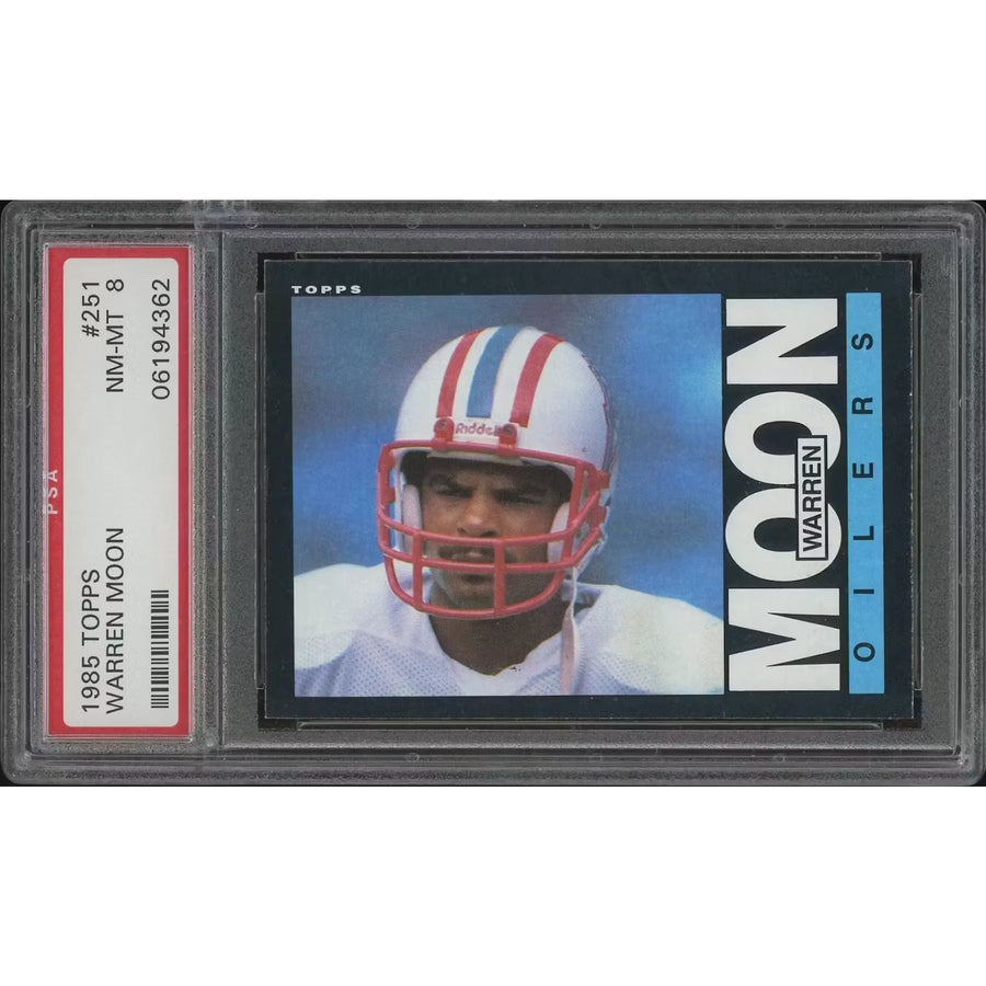 Warren Moon 1985 Topps Football #251 Rookie Card | PSA 8 NM-MT