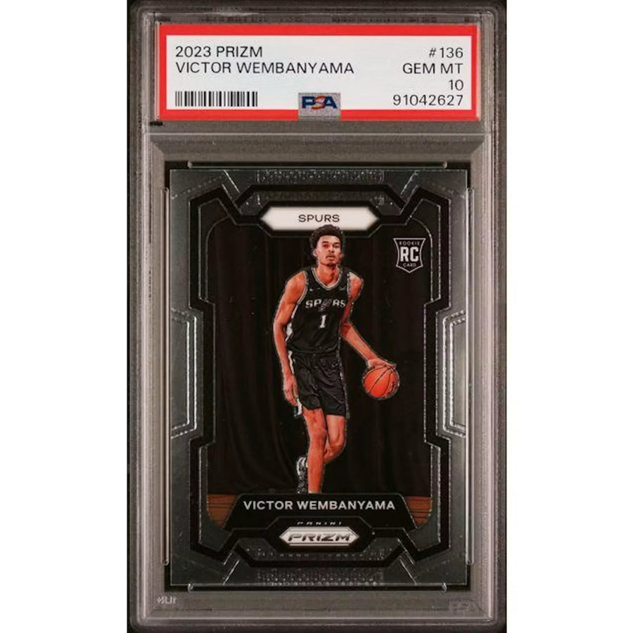 2023-24 Prizm Victor Wembanyama Rookie #136 PSA 10 - D2