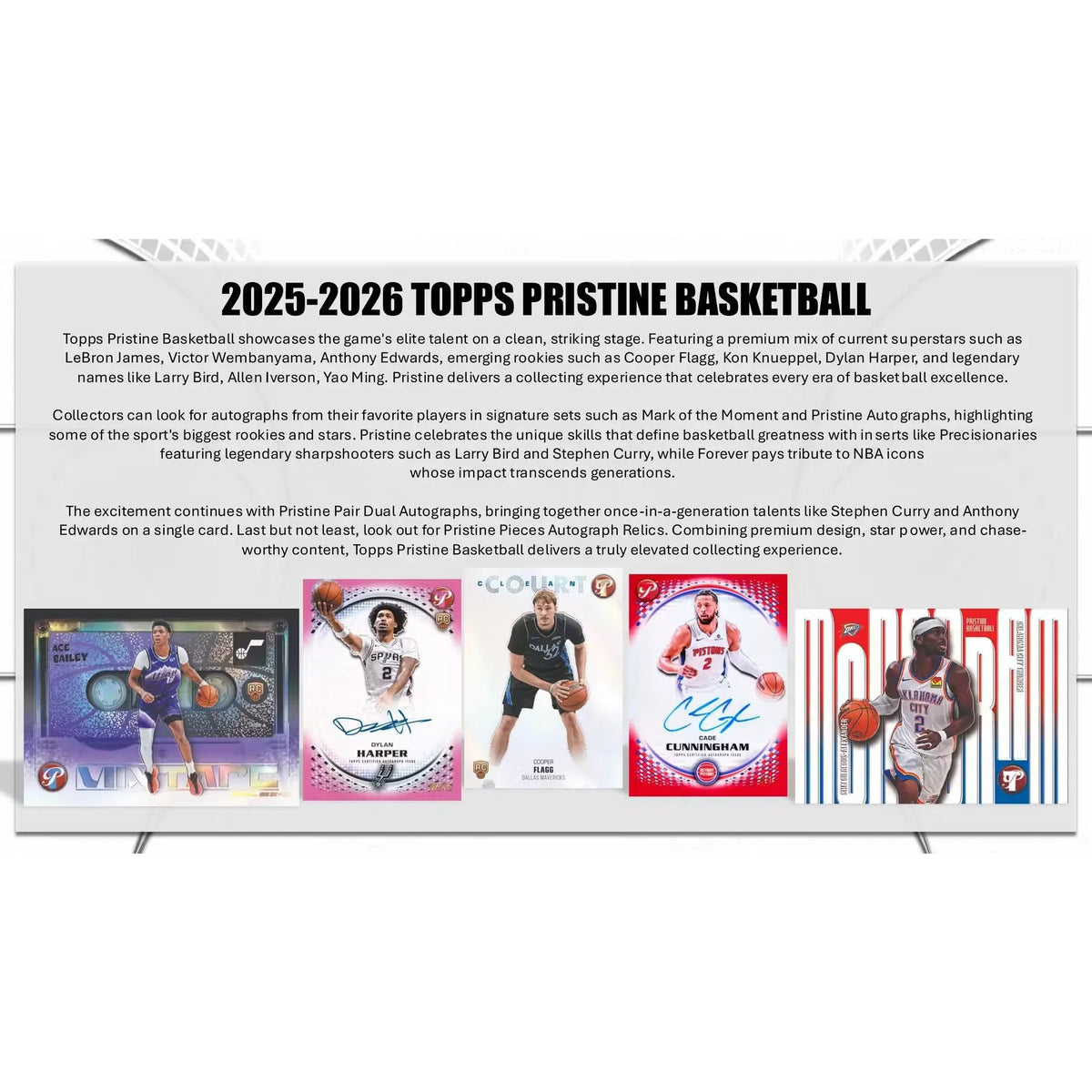 2025-26 Topps Pristine Basketball Hobby 6-Box Case | Presell (Ships Sealed Only)