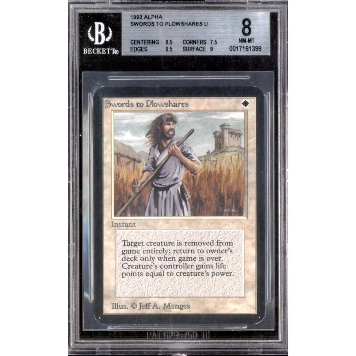 Magic the Gathering Alpha Swords to Plowshares | BGS 8 Graded | Near Mint