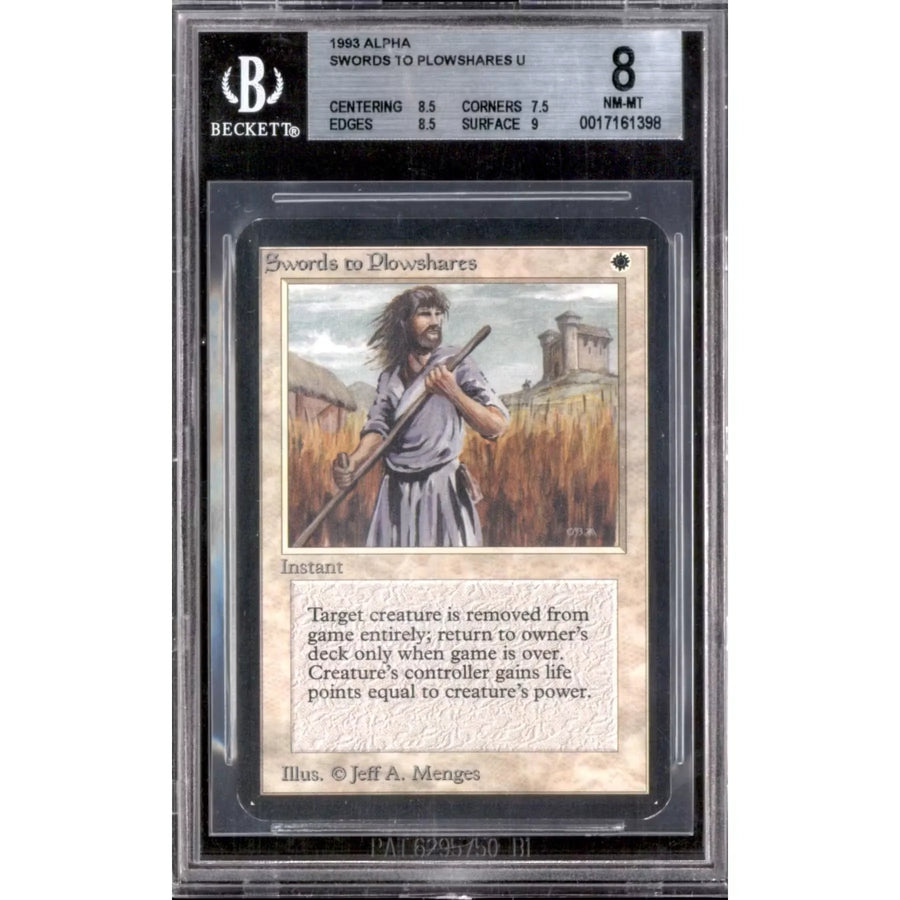 Magic the Gathering Alpha Swords to Plowshares | BGS 8 Graded | Near Mint