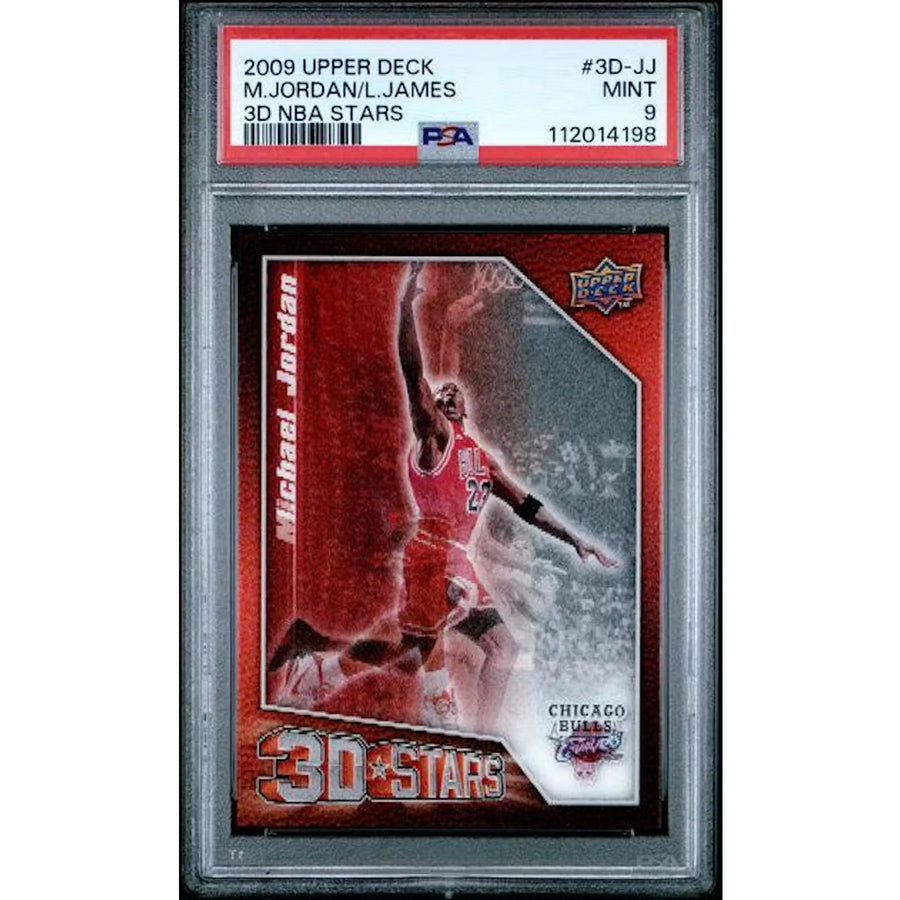LeBron James & Michael Jordan 2009-10 Upper Deck 3D Stars #3D Card | PSA 9