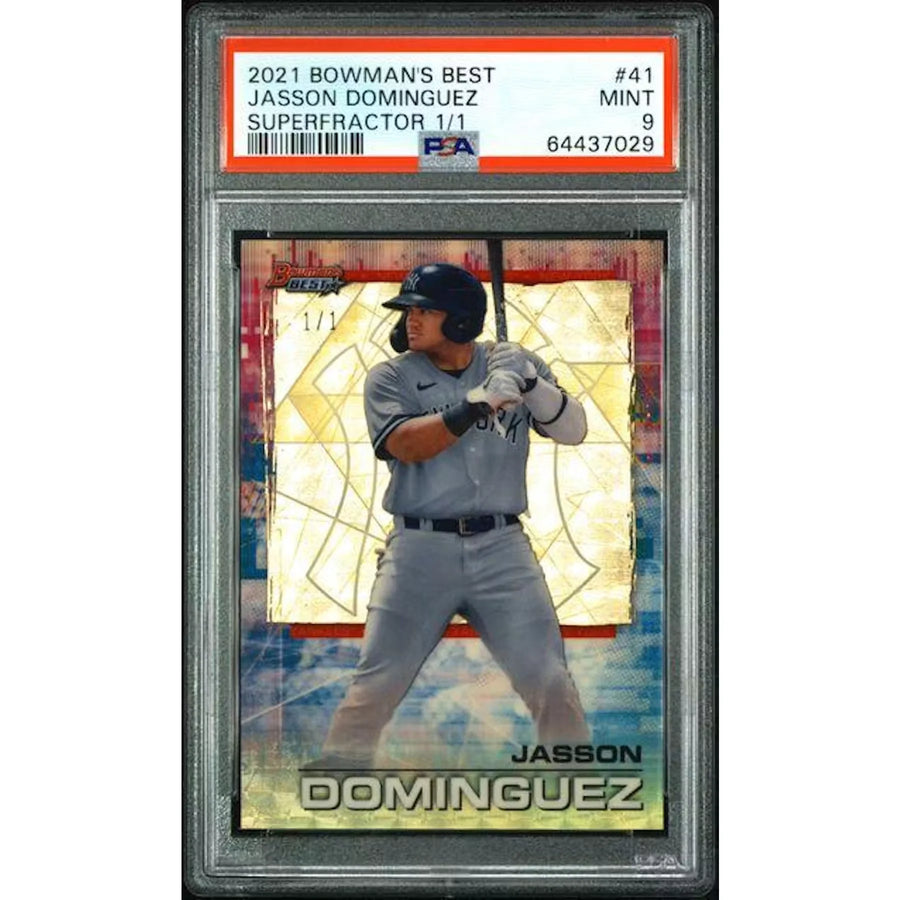 Jasson Dominguez 2021 Bowman's Best Superfractor 1/1 | PSA 9 #41