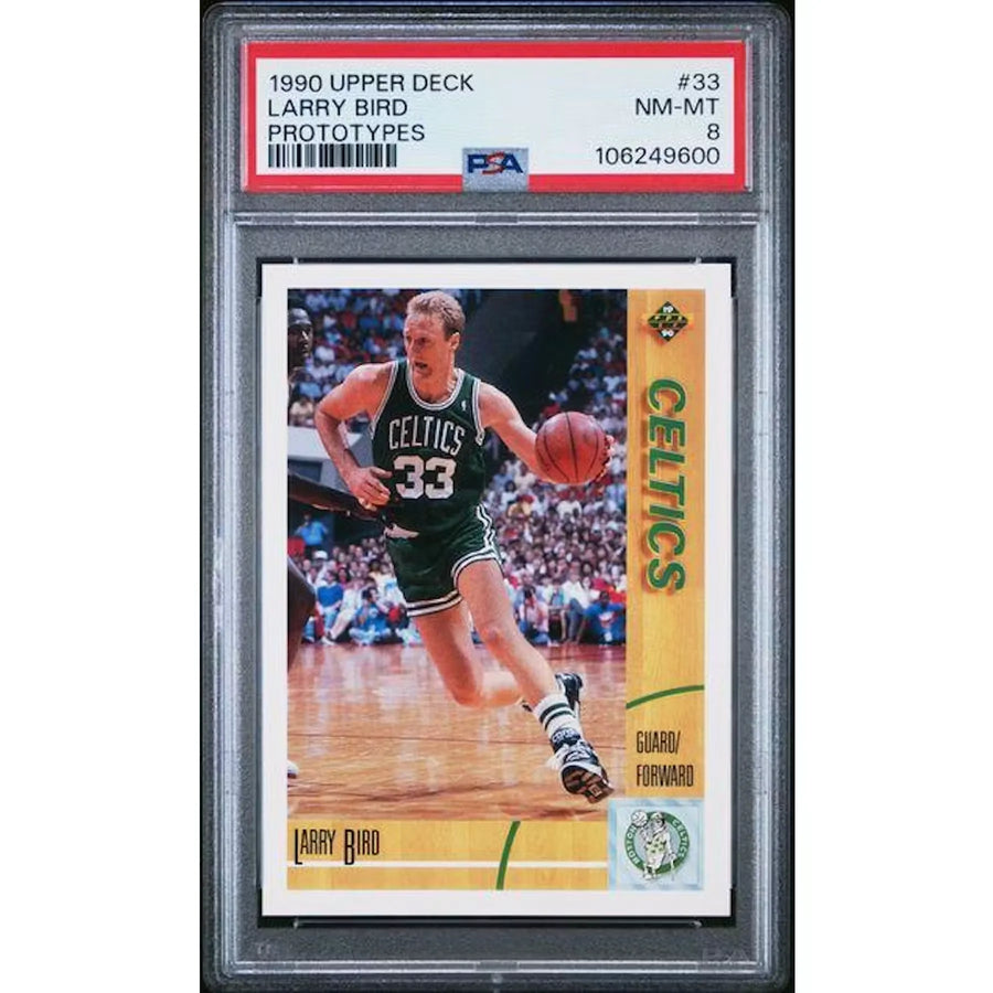 Larry Bird 1990 Upper Deck Prototypes #33 Card | PSA 8