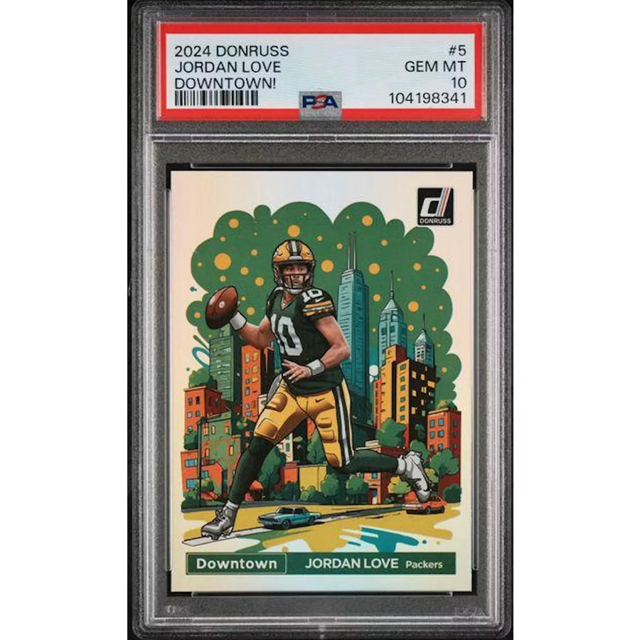 Jordan Love 2024 Panini Donruss Downtown #5 | PSA 10