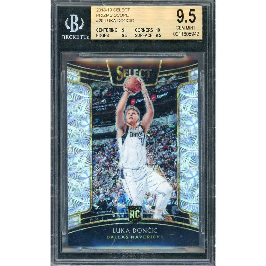 Luka Doncic 2018-19 Panini Select Prizm Scope Rookie #25 | BGS 9.5
