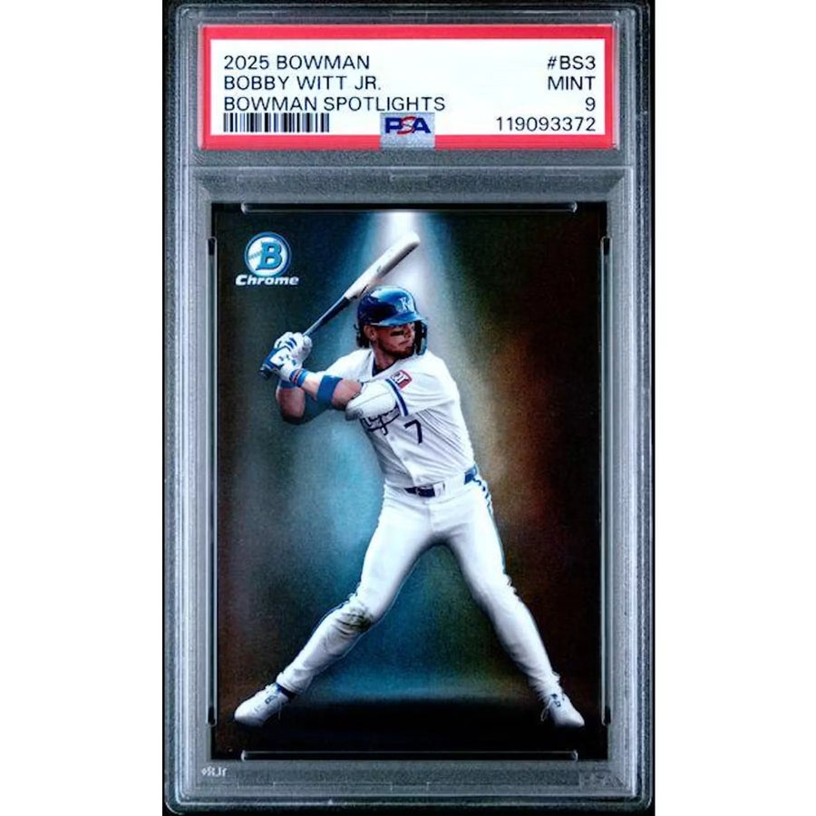 Bobby Witt Jr. 2025 Bowman Spotlights #BS3 | PSA 9