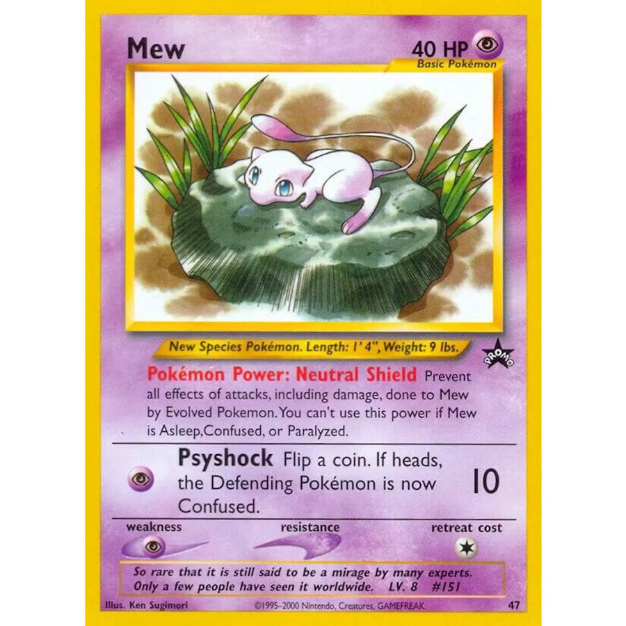 Pokemon Mew 47 Black Star League Promo | Near Mint
